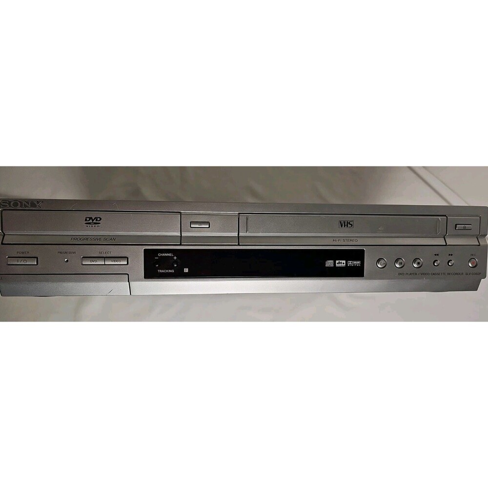 Sony SLV-D350P DVD VHS Combo Player Hi-Fi VCR Tested Working No Remote